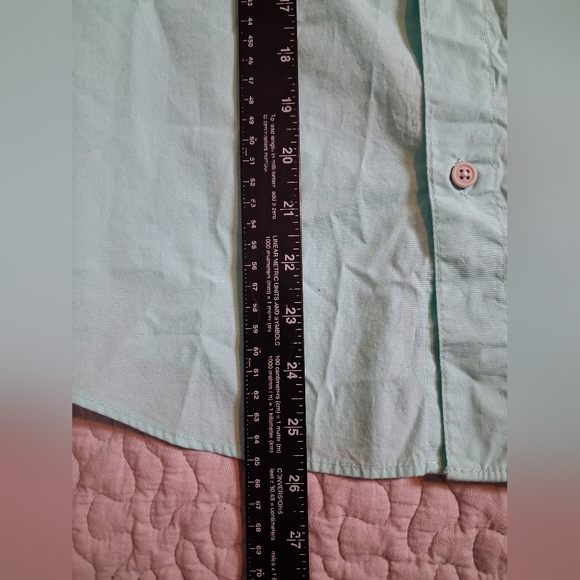 Columbia PFG Button Up Shirt Youth Boys Size L Vented Omni Shade Blue Gift Fish - Picture 4 of 6